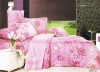 100% Cotton Peach Printed Bedding Sets bed Sheet Duvert cover 4pcs