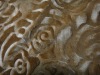 100%POLYESTER ROSE EMBOSSED VELBOA FABRIC