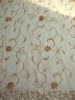 100% Polyester Embroideried organza window curtain fabric