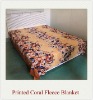 100% Polyester New Design Warmth Coral Fleece Blanket