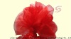 100% Polyester Red Flame Retardant Tulle Fabric