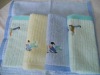 100%cotton embroidered dobby and satin border hand towel