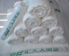 100%cotton yarn-dyed satin and jacquard face towel