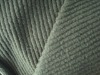 100% polyester polar fleece ribbed solid dyed fabric