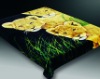 100% polyester print 1 ply animal blanket