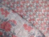 100%polyester slub double printed fabric