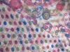 100%polyester slub double printed fabric