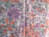 100%polyester slub double printed fabric