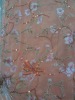 100%silk embroiderd burn-out chiffon fabric