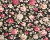 2011 fashion elegance light yellow  rose  flower printing cotton fabric