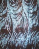 2012 popular sequin embrodery fabric for USA on mesh ground