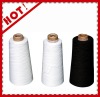 50s raw white sewing thread poly spun yarn