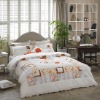 Bedding set 100% Cotton Twillprint, Grey cotton sheeting