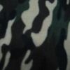 Camouflage print antipilling fleece fabric