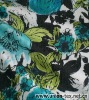 Cotton Polyester Spandex Printed Slub Twill Woven Fabric