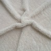 Cream coral fleece,bonding with foiled suede