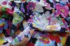 Floral printed spun rayon poplin fabric for dress/costume