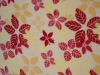 Flower printed coral fleece blanket