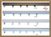 GC hot Aluminum Alloy window curtain track and rail