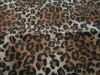 Leopard Printed Flock Wallcovering Fabric