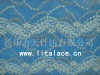 Lita M1031 silver stretch lace fabric