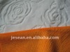 New super soft burnout knitted microfiber plush fabric