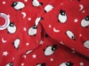 Polar fleece printed sheep pattern fabric