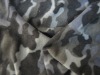 Printed camo pattern polar fleece fabric