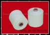 Raw white thread 100 pct spun polyester yarn sewing thread 402 coats thread plastic cone