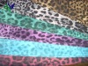 Sublimation printed leopard taffeta fabric