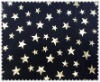 T/SP foil star on printed fabric