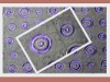 Three-dimensional concentric circles embroidery fabric