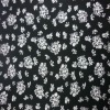 White flower on balck Tricot knitted fabric/nylon spandex fabric/spandex fabric for lingerie