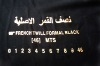 abaya formal black french twill