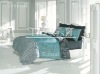 bedlinen set with printed design in sateen