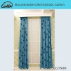 blue polyester/cotton tootsies curtain