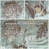 cotton and velvet embroidered curtain fabric