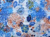 cotton embroidery printed fabric