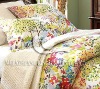 cotton satin printed bedding duvet set