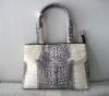 crocodile leather handbag