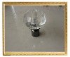 crystal glass curtain pole ball finials,round