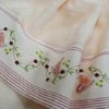 embroidered 100% cotton face towel