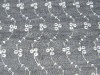 embroidered cotton denim fabric