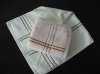 face towel with checks