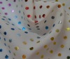 foil print  chiffon fabric