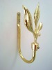 golden metal curtain holdback/hook