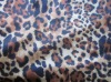 leopard printed spandex satin for sleeping wear