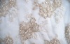 mesh embroidery fabric with beading accessory