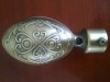 metal curtain cap and curtain rod finial