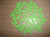 needle punched nonwoven felt green table mats, placemats